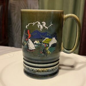 Vintage Irish porcelain musical tankard mug by Wade Pottery EUC